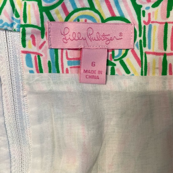 LILLY PULITZER Callie Resort Guiding Light Print Mini Skirt Women’s Size 6 - Picture 6 of 10